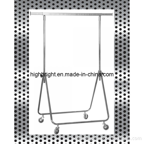 Folding Clothes Rail with Wheels (HBE-GS)